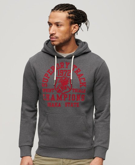 Track &amp; Field Athletic hoodie met print