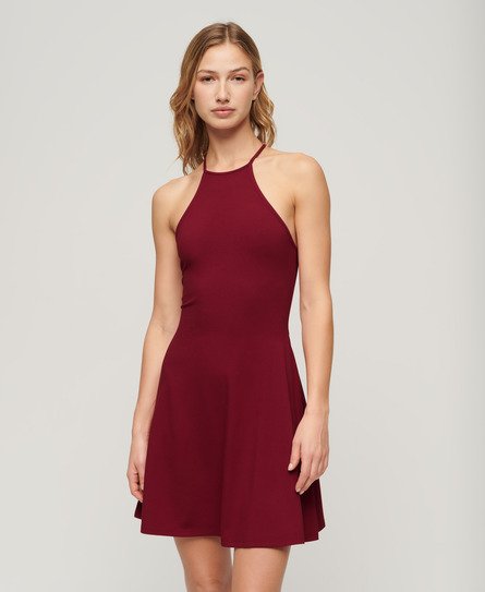 Mini Jersey Fit-and-Flare Dress