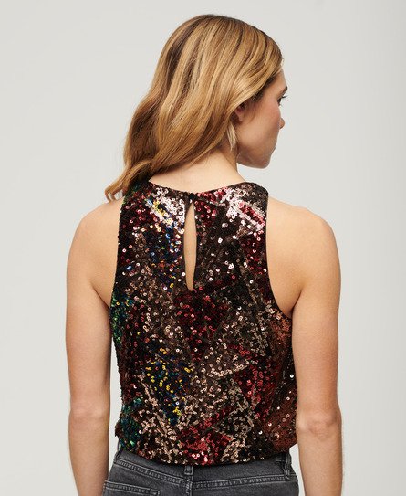 Sequin hotsell sleeveless top