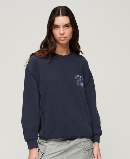 Superdry Women’s Athletic Essential Sweatshirt Navy / Richest Navy - Size: 14