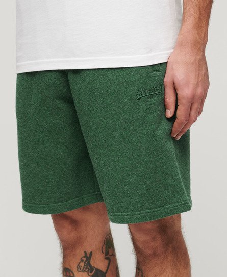 Superdry Men's Essential Logo Jersey Shorts Green / Heritage Pine Green Marl