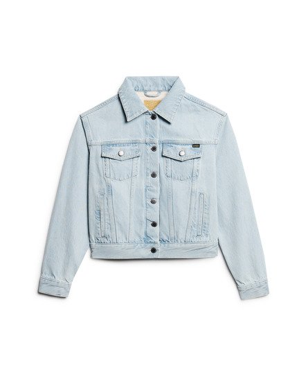 Superdry embroidered denim jacket hotsell