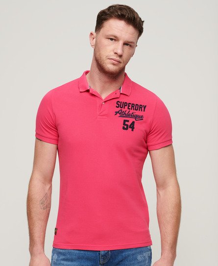 Superdry Men's Superstate Polo Shirt Pink / Raspberry Pink