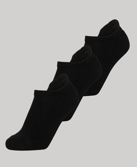 Superdry Women’s Trainer Sock 3 Pack Black - Size: M/L