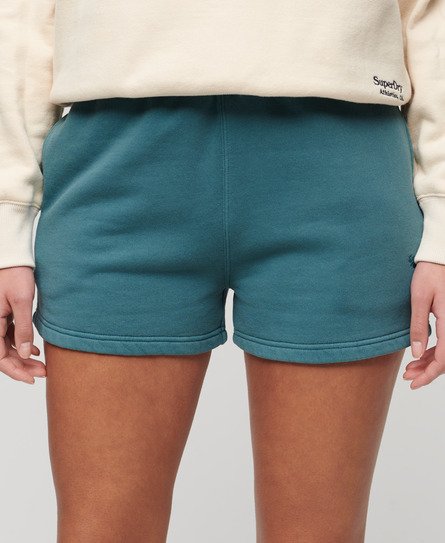 Superdry Women’s Vintage Wash Sweat Shorts Turquoise / Hydro Dark Turquoise - Size: 8