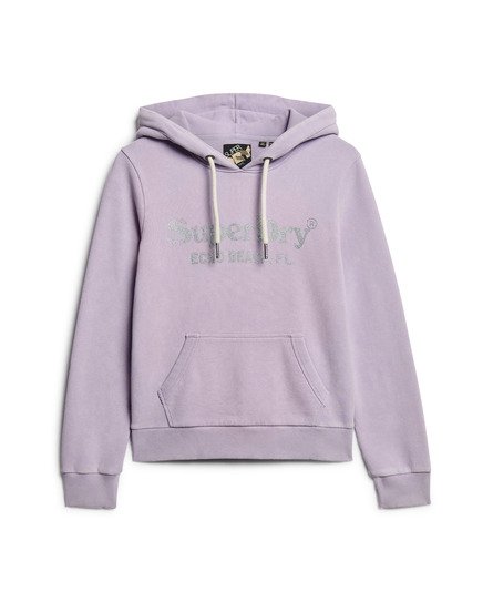 Women's Metallic Venue Logo Hoodie in Light Lavender Purple