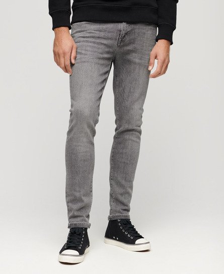 Superdry Men’s Men’s Vintage Skinny Jeans Grey / Clinton Used Grey Organic - Size: 32/34