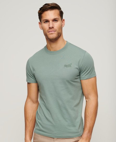 Essential-T-skjorte i økologisk bomull med brodert logo
