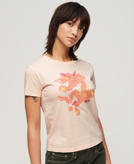 Superdry x Komodo Slim-T-skjorte med drage