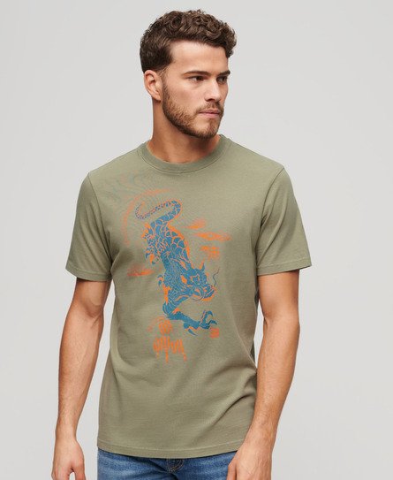 Superdry x Komodo Kailash-T-skjorte med drage