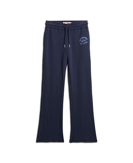 Superdry ATHLETIC ESSENTIAL FLARE - Tracksuit bottoms - blueberry navy/blue  