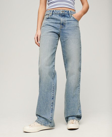 Mid Rise Wide Leg Jeans