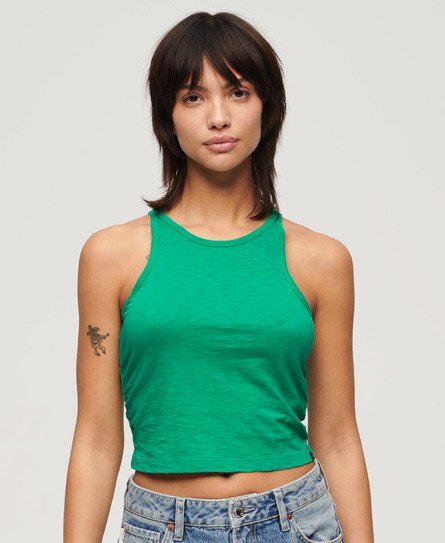 Superdry Women’s Ruched Tank Top Green / Summer Green - Size: 8
