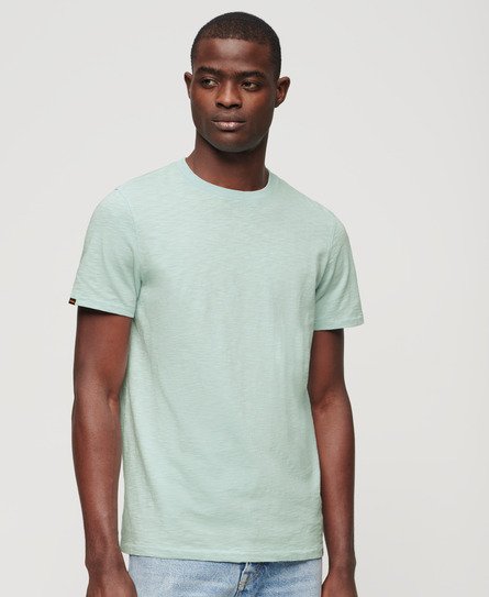 Crew Neck Slub Short Sleeved T-shirt