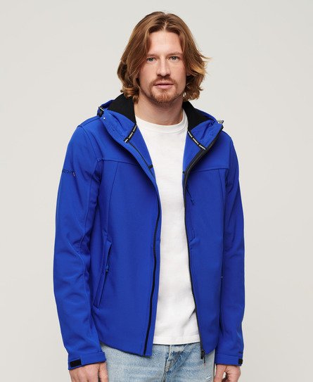 Superdry Men’s Hooded Soft Shell Trekker Jacket Blue / Everton Blue - Size: M