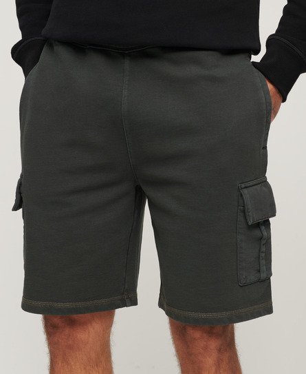 Pantalones cortos tipo cargo con pespuntes en contraste