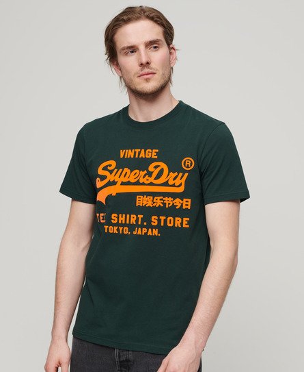 Superdry Men's Neon T-Shirt Green / Enamel Green