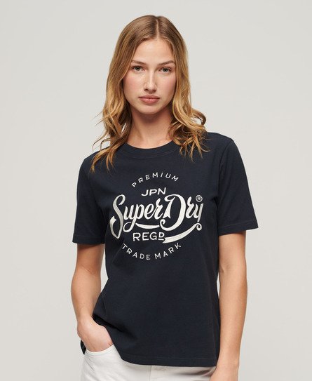 Superdry camiseta logo core roupas preto mulheres LHZ0Z6211 [LHZ0Z6211] :  Icônico e streetwear - Superdry Brasil outlet, Superdry t shirt captura a  cultura de rua e abraça o estilo de vida urbano