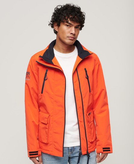 Superdry Mens Slim Fit Ultimate Windbreaker Jacket, Orange, Size: M