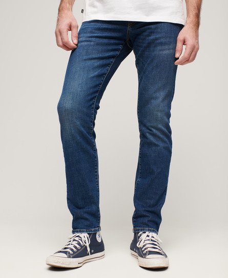 Superdry Men’s Vintage Slim Jeans Blue / Mercer Mid Blue - Size: 31/32