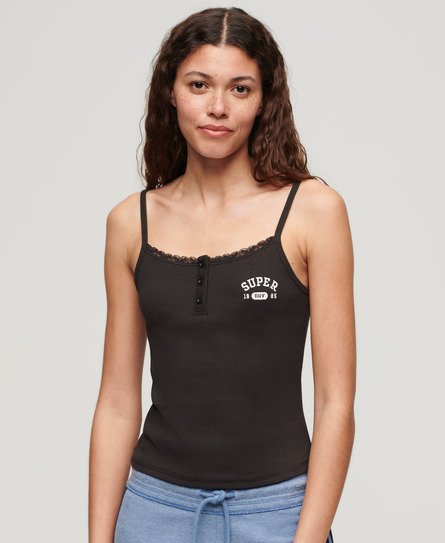 Athletic Graphic Button Cami