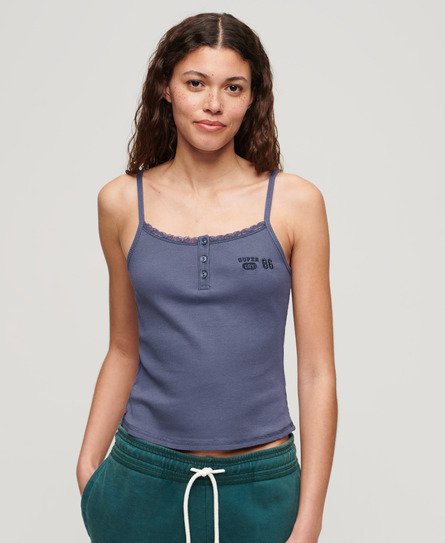 Athletic Graphic Button Cami