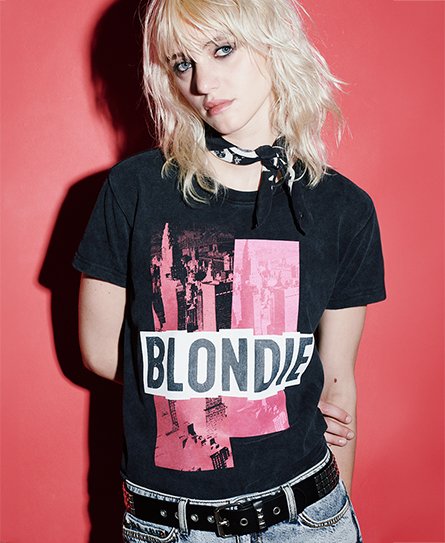 Dopasowany T-shirt Blondie x Superdry