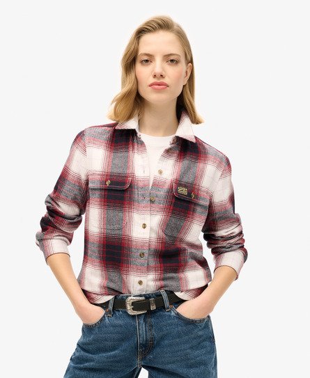 Rutete Lumberjack-flanellskjorte