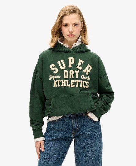 Athletic Essentials oversized hoodie met applicatie