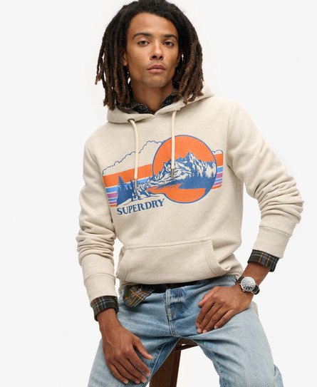 Outdoor Graphic Stripe Hoodie