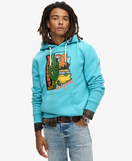 Travel Postcard hoodie met print