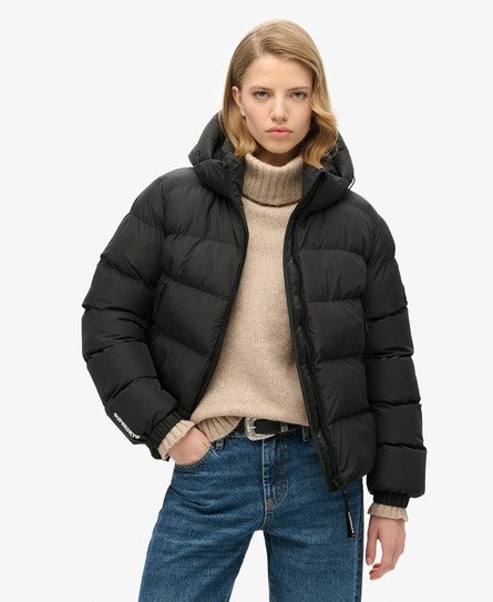 Hooded Sports Puffer Jacket