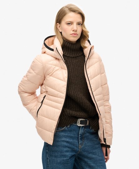 Hooded Fuji Quilted Padded Jacket