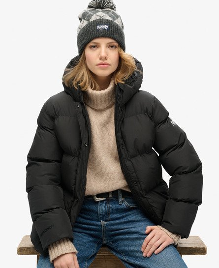 Hooded Padded Sports Puffer Jacket