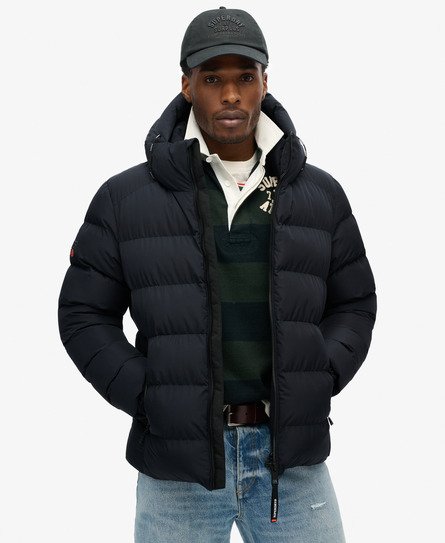 Hooded Sports Puffer Jacket