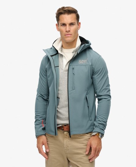 Chaqueta con capucha de tejido softshell Trekker