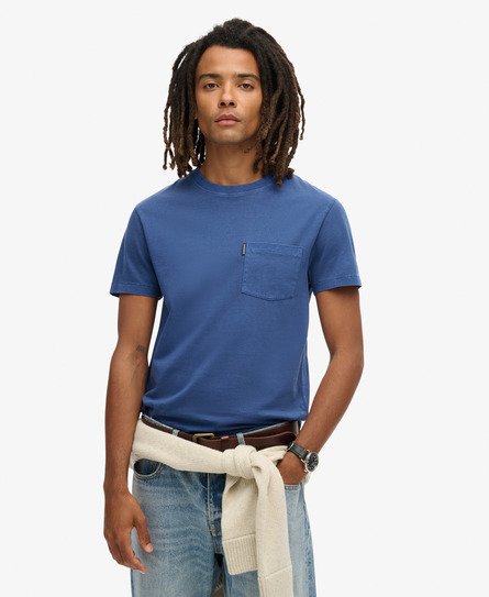 T-shirt con taschino Essential Washed