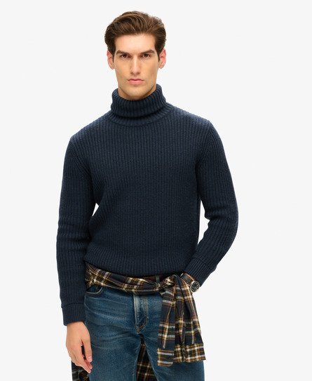 Merchant Store – teksturowany sweter z golfem