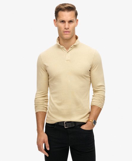 Studios Long Sleeve Jersey Polo Shirt