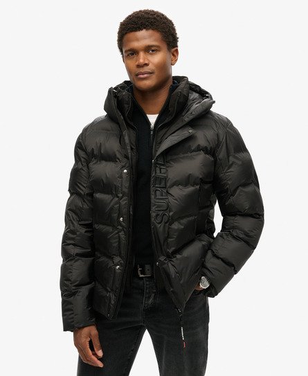 Hooded City Graphic Puffer Jacket