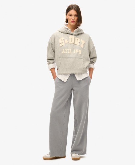 Superdry Women’s Vintage Wash Straight Joggers Light Grey / Dove Grey - Size: 12