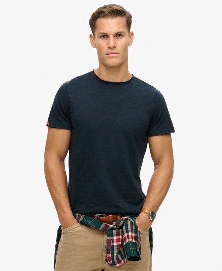 Herren T-shirt aus Flammgarn mit Unversäuberten Kanten - Größe: XL - Superdry - Modalova