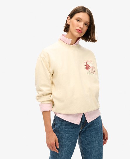 Suika Embroidered Loose Sweatshirt