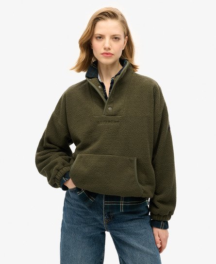 Sport Tech Sherpa Henley Sweatshirt