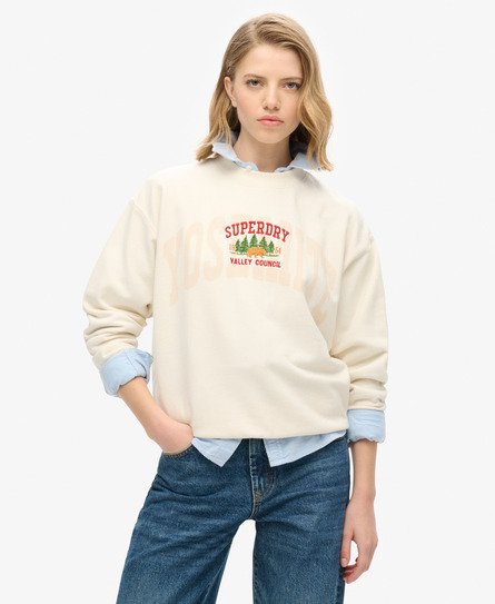 Lässiges Travel Souvenir Sweatshirt mit Rundhalsausschnitt