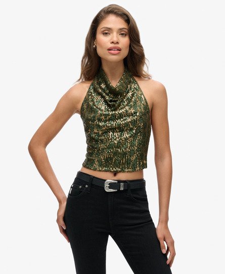 Green Gold Sequin