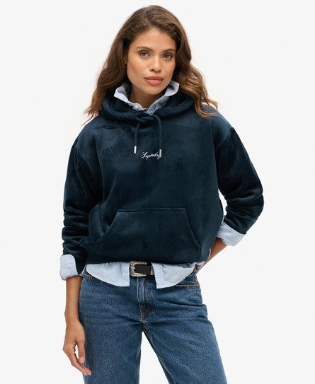 Country Club Velour Loose Hoodie