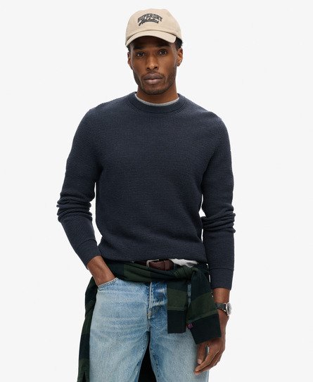 Textured Crew Knitted Jumper