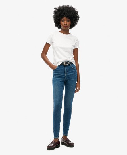 Organic Cotton High Rise Skinny Denim Jeans