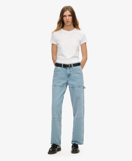 Mid Rise Denim Carpenter Jeans